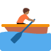 🚣🏾 person rowing boat: medium-dark skin tone display on Twitter